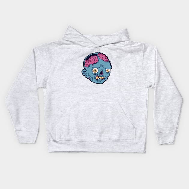 I bite - Zombie Art Kids Hoodie by Bumcchi